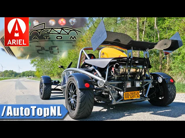 ariel atom mk3.5 supercharged *240km/h* acceleration & sound by autotopnl